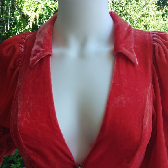 Free People One Carnaby Velvet Romper Shorts Jumpsuit Women 0 - Picture 8 of 14